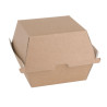 Piccole scatole per hamburger compostabili 112mm - Lotto 150 Kraft Fiesta