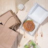 Petites Boîtes Hamburger Compostables 112mm - Lot 150 Kraft Fiesta