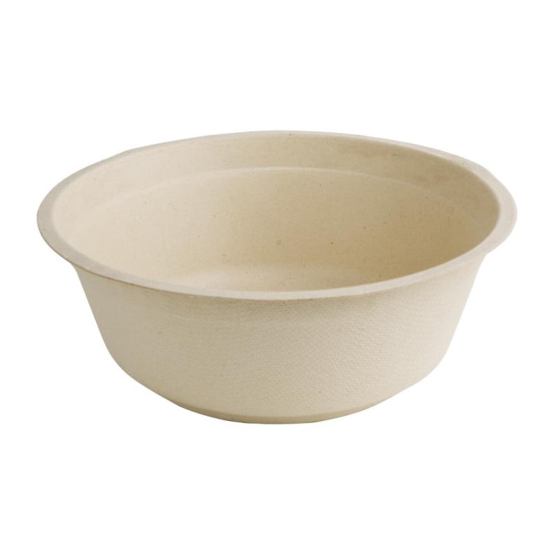 Bols Ronds Compostables Bagasse Naturel 950ml - Lot de 50 - Éco-responsable & Élégant