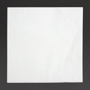 Cocktail Napkins 2 Ply 240 mm White - Pack of 4000 Fiesta