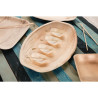 Biodegradable poplar wood dishes 80 mm - Pack of 100: Ecology and practicality.