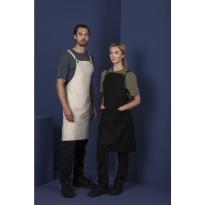 Grembiule Pettorina Cotone Grigio Southside - Cucina Professionisti