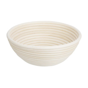 Cestino di fermentazione rotondo in rattan 220 x 80 mm per cucina professionale Vogue