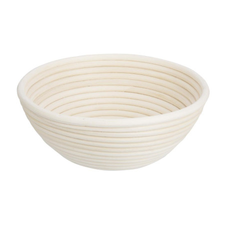 Cestino di fermentazione rotondo in rattan 220 x 80 mm per cucina professionale Vogue