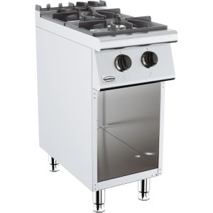 Fornello Professionale 700 a Gas - 2 Bruciatori - CombiSteel