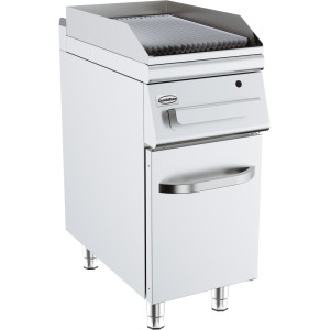 Piastra a Gas con Piastra Rigata - 400 x 700 mm - CombiSteel