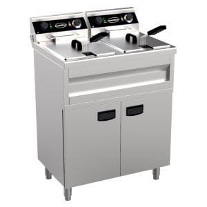 Friggitrice su Armadio Elettrico - 2 x 9 L - CombiSteel
