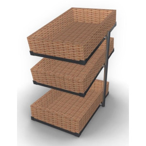 Cestino del pane a 3 ripiani GN 1/1 - L 335 x P 620 mm - CombiSteel