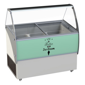 Vetrina per gelato - Statica - 13 x 5 L - CombiSteel