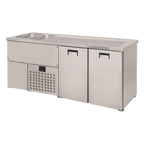 Frigo birra a 2 porte - 2 rubinetti a sinistra - CombiSteel