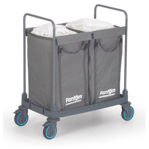 Carrello per il trasporto della biancheria - 2 x 125 L - CombiSteel