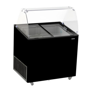 Vetrina Gelato Nero - 6x5 L | CombiSteel: Presentazione e Conservazione Ideali