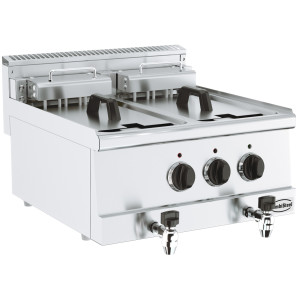 Friggitrice Elettrica CombiSteel - Potenza 15000 W, Capacità 2x10 L