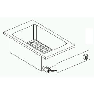 Friggitrice Elettrica da Incasso Drop-In - 10 L - CombiSteel