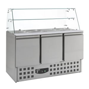 Saladette Refrigerata a 3 Porte - 4 GN 1/1 - 368 L - CombiSteel