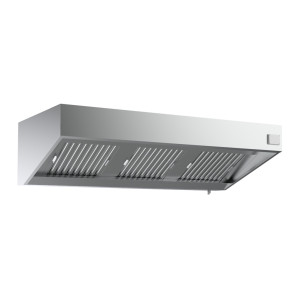 Cappa a Parete Completa - 1600 mm - Con Motore, Led e Variatore - CombiSteel