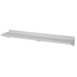 Mensola da Parete in Acciaio Inox con Staffe - L 2000 x P 300 mm - CombiSteel