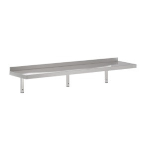Mensola da Parete in Acciaio Inox con Supporto - L 2000 x P 400 mm - CombiSteel