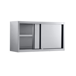 Armadio a Muro con Ante Scorrevoli - L 1800 x P 400 mm - CombiSteel
