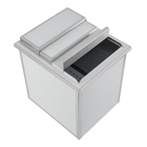 Vaschetta per Ghiaccio da Incasso in Acciaio Inox - 380x446 MM