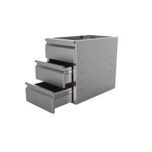 Blocco 3 Cassetti per Tavolo Refrigerato P 700 mm - CombiSteel