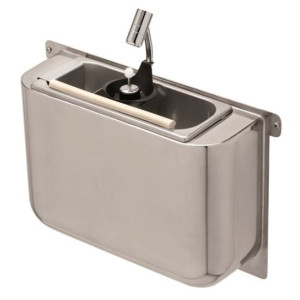 Lavello Cucchiaio per Ghiaccio CombiSteel - Collegamento all'Acqua e Tubo di Scarico