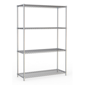 Scaffale 4 Livelli Smontabile - L 1200 x P 450 mm - CombiSteel