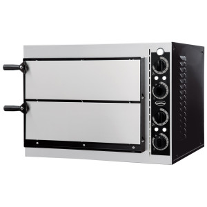 Forno per Pizza a 2 Camere - 2 Pizze - 230 V - CombiSteel