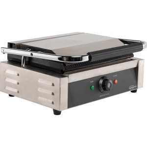 Grill Panini a Contatto Semplice - Piastre Rigate - CombiSteel