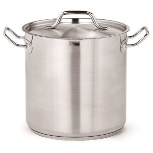 Pentola in acciaio inox con coperchio - Ø 32 - 25 L - CombiSteel