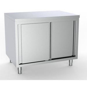Mobile Inox Basso a 2 Porte - L 2000 x P 600 mm - CombiSteel