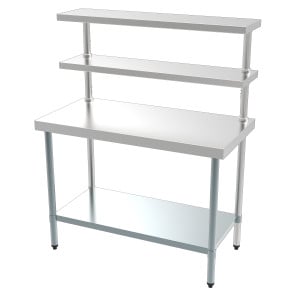 Table Inox à 2 Etagères - L 1500 x P 600 mm - CombiSteel