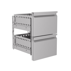 Bloc 2 Tiroirs - P 600 mm - CombiSteel