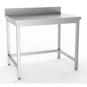 Tavolo Inox con Alzatina - L 1200 x P 600 mm - CombiSteel