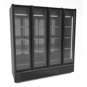 Vetrina Refrigerata Murale a 4 Porte - 1850 L - CombiSteel