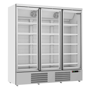 Vetrina Refrigerata Negativa Inox - 3 Porte Vetrate - 1450 L - CombiSteel