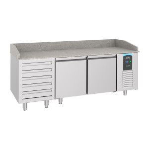 Mobile per Pizza a 2 Porte e 5 Cassetti - 615 L - CombiSteel