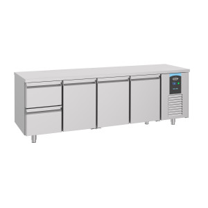 Tavolo Refrigerato Positivo GN 1/1 a 3 Porte e 2 Cassetti - 632 L - CombiSteel