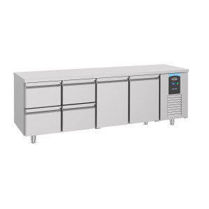 Tavolo Refrigerato Positivo a 2 Porte e 4 Cassetti - 632 L - CombiSteel