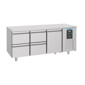 Tavolo Refrigerato Positivo GN 1/1 con 1 Porta e 4 Cassetti - 474 L - CombiSteel