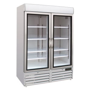Armadio Refrigerato Negativo a 2 Porte Vetrate - 920 L - CombiSteel