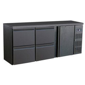 Retrobar Refrigerato a 1 Porta e 4 Cassetti - 537 L - CombiSteel