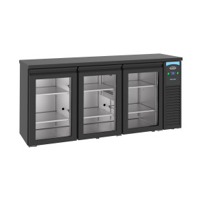 Retrobar Refrigerato a 3 Porte in Vetro - 500 L - CombiSteel
