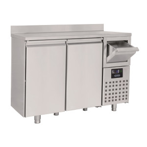 Tavolo Refrigerato Positivo GN 1/1 a 2 Porte e 1 Cassetto per Caffè - CombiSteel