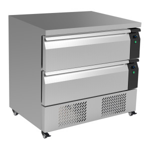 Soubassement Réfrigéré Positif et Négatif - 4 GN 1/1 - 179 L - CombiSteel