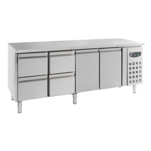 Tavolo Refrigerato Positivo GN 1/1 a 2 Porte e 4 Cassetti - 553 L - CombiSteel