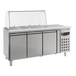 Saladette Refrigerata Positiva - 3 GN 1/1 - 465 L - CombiSteel
