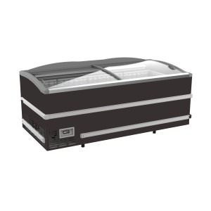 Congelatore a Pozzetto Nero per Supermercato - 864 L - CombiSteel