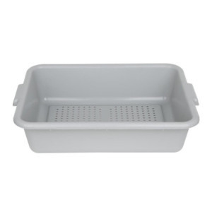 Perforated Food Tray in Polypropylene - Gray - Vogue