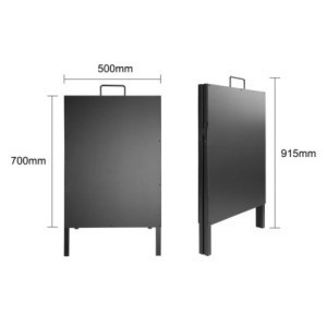 Pannello da Marciapiede Telaio in Metallo - 500 x 850 mm